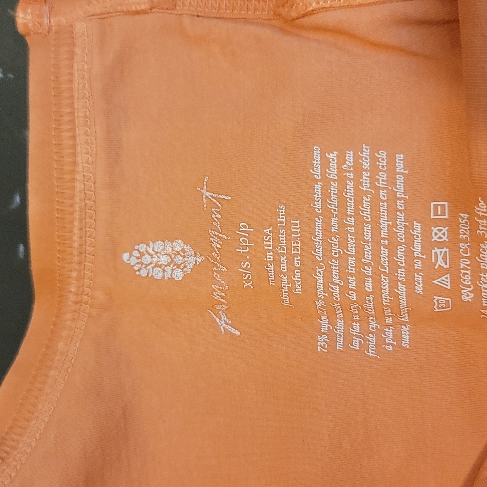 [NEW] FREE PEOPLE Scoop Neck Good Karma Bra -Coral - Picture 11 of 13